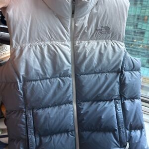 The North Face White Puffer Vest